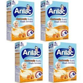 Arılac 4x200 gr Sütlü Ballı İrmikli Kahvaltı Kaşık Maması