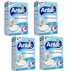 Arılac 4x200 gr Sütlü Pirinçli Bebek Ve Küçük Çocuk Ek Gıdası