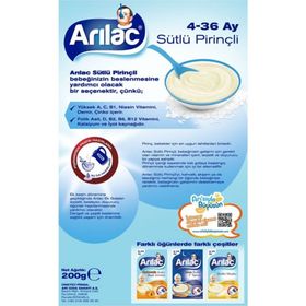 Arılac 4x200 gr Sütlü Pirinçli Bebek Ve Küçük Çocuk Ek Gıdası