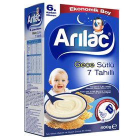 Arılac Gece Sütlü 7 Tahıllı 2x400 gr Bebek Maması