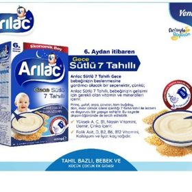 Arılac Instant 7 Tahıllı Gece 4x400 gr Ek Gıda
