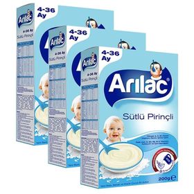 Arılac Instant Sütlü Pirinçli 3x200 gr Ek Gıda