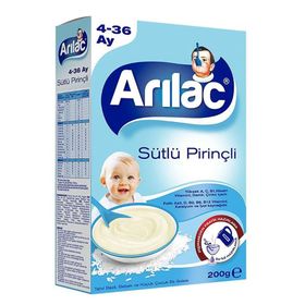 Arılac Sütlü Pirinçli 200 gr Tahıl Bazlı Bebek Ek Gıdası