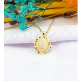 Ariş 42952 Opal Taşlı Pırlanta Kolye