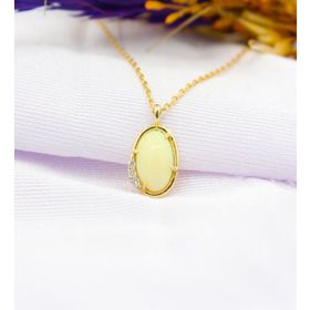 Ariş 42952 Opal Taşlı Pırlanta Kolye
