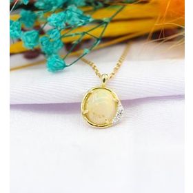 Ariş 42952 Opal Taşlı Pırlanta Kolye