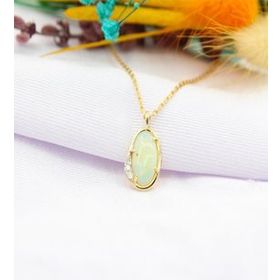 Ariş 42952 Opal Taşlı Pırlanta Kolye