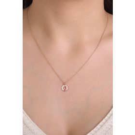 Ariş Kök Çakra Pırlantalı Altın Kolye
