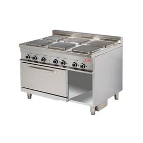 Arisco ER932 2/1 GN Elektrikli Fırın 1275x900x900 cm Elektrikli 6'lı Kare Ocak Kuzine