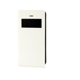 Arium Skin iPhone SE 5S 5 Beyaz Dikişli Cüzdanlı Kılıf