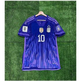 Arjantin 2022 Dünya Kupası Mor Lionel Messi Deplasman Forması
