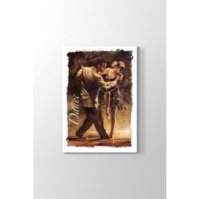 Arjantin Tangosu Kırmızı Kadın Tablosu
