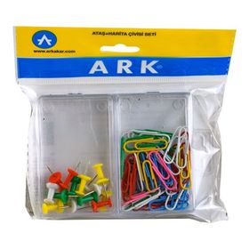 Ark Karma Ofis Ürünleri Ataş + Harita çivisi seti