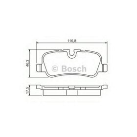 Arka Fren Balatası (Land Rover, Range Rover III (LM) 4.2,4.4 (05/2002-))