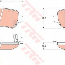 Arka Fren Balatası (Opel Astra H, Corsa C, Combo C, Zafira 09/01>)