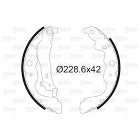 Arka Fren Pabucu (Citroen Saxo, Xsara, ZX/Dacia Logan, Sandero/Peugeot 106, 206, 306 / Renault Clio, Clio Campus, Clio Van, Laguna, Logan, Sandero, Thalia, Twingo 94>)