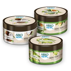 Arko 3x250 ml Nem Değerli Yağlar Avokado Hindistan Cevizi Zeytinyağlı Krem