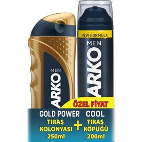 Arko Gold 250 ml Tıraş Kolonyası& Arko Cool 200 ml Tıraş Köpüğü