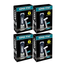 Arko Men 10 Adet Tekli Tıraş Bıçağı + 4'lü Set Pro 200 ml Force Tıraş Köpüğü