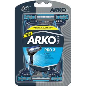 Arko Men 6x6 Adet T3 Pro 3 Bıçaklı Tıraş Bıçağı
