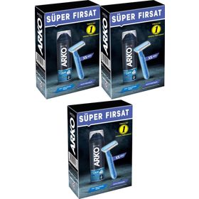Arko Men Banyo 5 Adet Tıraş Bıçağı + 3'lü Set Pro 200 ml Cool Tıraş Köpüğü