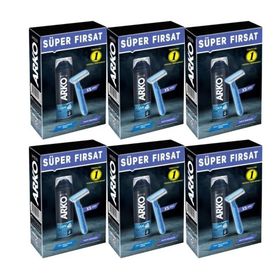 Arko Men Banyo 5 Adet Tıraş Bıçağı + 6'lı Set Pro 200 ml Cool Tıraş Köpüğü