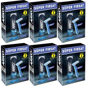 Arko Men Banyo 5 Adet Tıraş Bıçağı + 6'lı Set Pro 200 ml Cool Tıraş Köpüğü