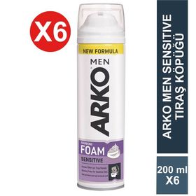 Arko Men Sensitive 6x200 ml Tıraş Köpüğü