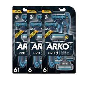Arko Men T3 18 Adet 3 Bıçaklı Tıraş Bıçağı