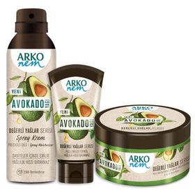 Arko Nem Değerli Yağlar Avokado 250+60+150 ml Fırsat Seti