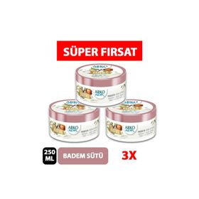 Arko Nem Prebiyotik Serisi Badem Sütü 3x250 ml Krem