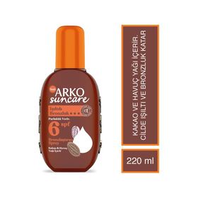 Arko Suncare SPF6 220 ML Bronzlaştırıcı Güneş Yağı