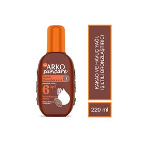 Arko Suncare SPF6 220 ML Bronzlaştırıcı Güneş Yağı