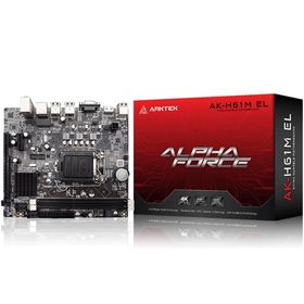 Arktek Alpha Force AK-H61M EL 2xDDR3 M.2 D-SUB HDMI 2-3.Nesil LGA1155 Soket Anakart