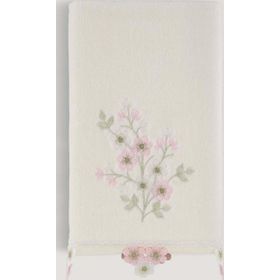 Arliva Home Asu Krem 50x85 Kadife Nakışlı Çeyiz Havlusu