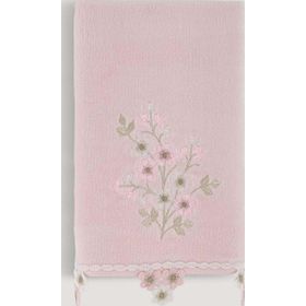 Arliva Home Asu Pudra 50x85 Kadife Nakışlı Çeyiz Havlusu