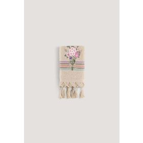 Arliva Home Asuman Bej 30x50 Nakışlı Havlu