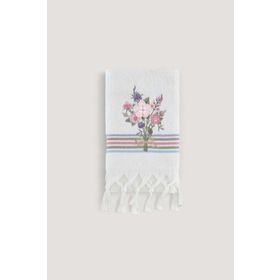 Arliva Home Asuman Ekru 50x80 Nakışlı Havlu