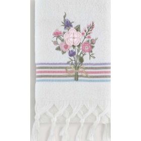 Arliva Home Asuman Ekru 50x80 Nakışlı Havlu
