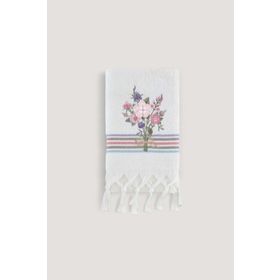 Arliva Home Asuman Ekru 50x80 Nakışlı Havlu