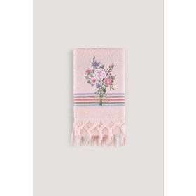 Arliva Home Asuman Pudra 50x80 Nakışlı Havlu