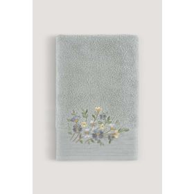 Arliva Home Atlas Gri 70x140 Nakışlı Banyo Havlusu