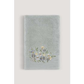 Arliva Home Atlas Gri 70x140 Nakışlı Banyo Havlusu