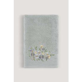 Arliva Home Atlas Gri 70x140 Nakışlı Banyo Havlusu