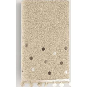 Arliva Home Batik Bej 30x50 Ponpon Nakışlı Havlu