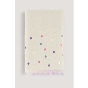Arliva Home Batik Ekru-Renkli 50x90 Ponpon Nakışlı Havlu