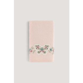 Arliva Home Kelebek Bambu Pudra 30x50 Nakışlı Havlu