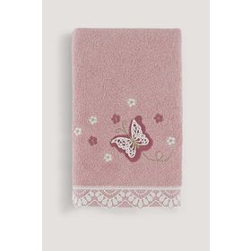 Arliva Home Mariposa Gül Kurusu 50x90 3D Nakışlı Havlu