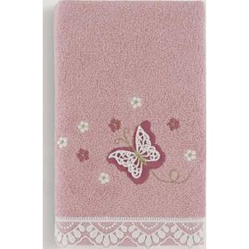 Arliva Home Mariposa Gül Kurusu 50x90 3D Nakışlı Havlu