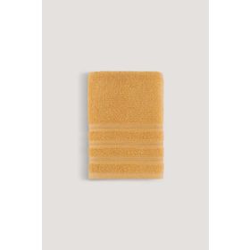 Arliva Home Pure Koyu Sarı 50x90 Bukle Bordürlü Havlu